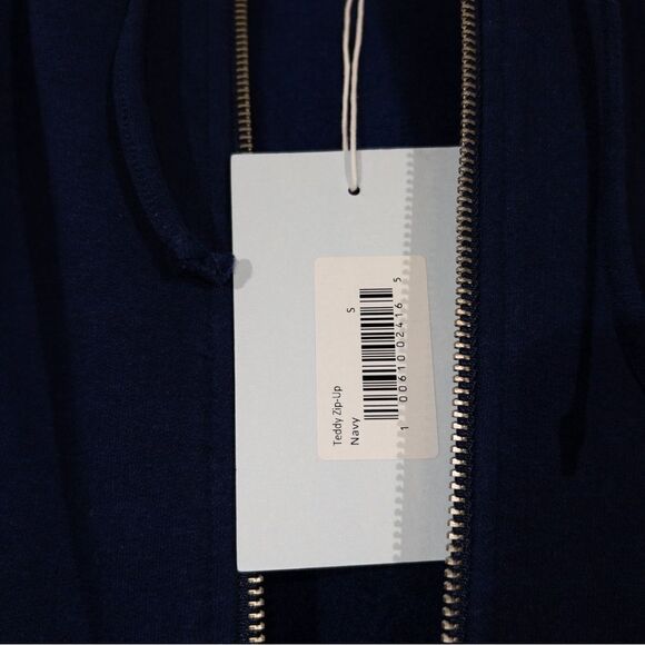 NWT Hill House Navy Teddy Zip-Up Jacket Size Small‎ - Picture 7 of 9
